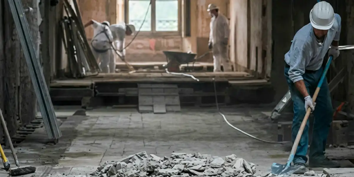 fire damage restoration professionals performing structural cleanup and restoration after a fire in Wichita, KS