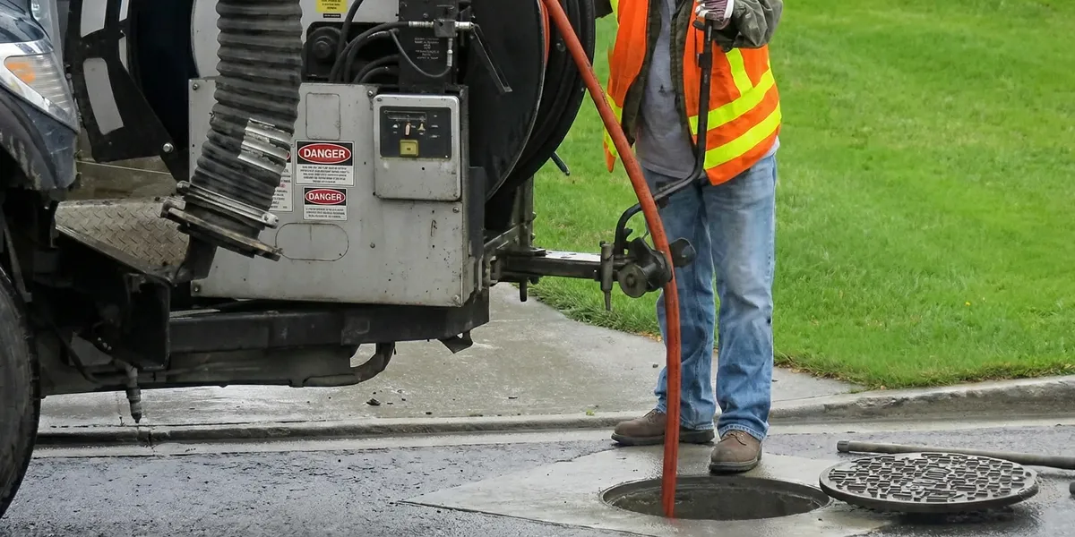 sewage clean up professionals using industrial equipment to remove contaminated wastewater in Wichita, KS